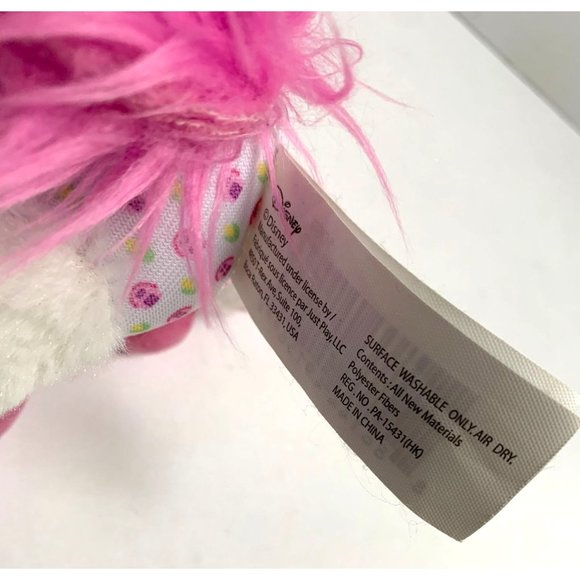 Disney Jr TOTS Care For Me Pony White Pink Plush Stuffed Animal Toy 7 in Tall Ho - Picture 6 of 6